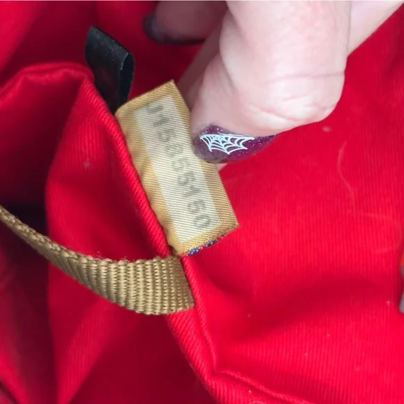 Dooney & Bourke Large Gray Tote Bag Red Interior Authentic Designer Purse